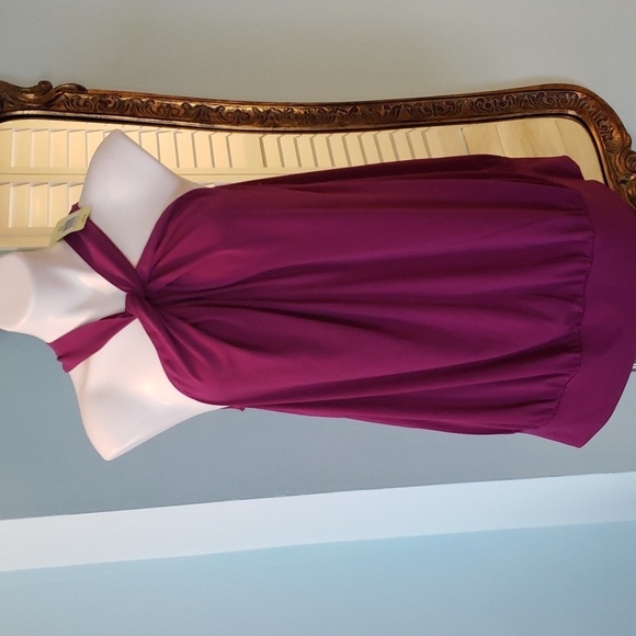 TORRID PURPLE KNOT FRONT HALTER TOP - Picture 1 of 7